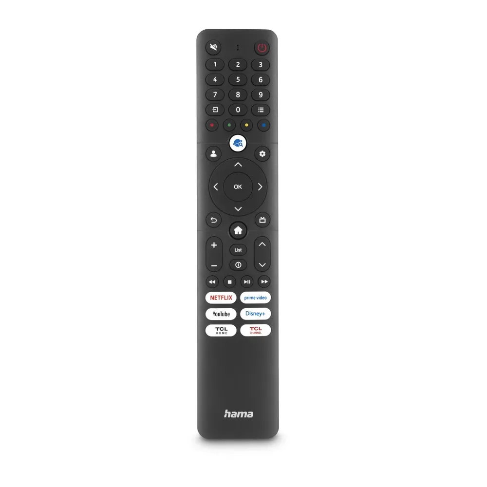 Universal-Fernbedienung für TCL TVs, IR, lernfähig, mit 6 App-Tasten (00221068)
