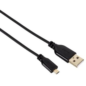 USB-2.0-Anschlusskabel, A-Stecker - Mini-B-St. (B8 Pin), 0,75 m, Schwarz (00074249)