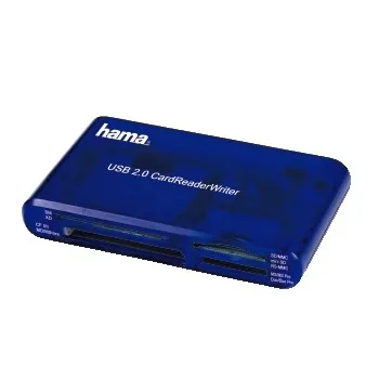 "USB-2.0-Multi-Kartenleser ""35in1"", Blau (00055348)"