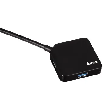 USB-3.0-Hub 1:4, bus-powered, Schwarz, Schachtel (00012190)