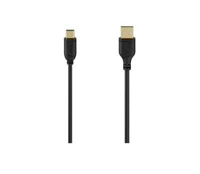 "USB-A auf USB-C-Kabel ""Flexi-Slim"", USB 2.0, 480 Mbit/s, 0,75 m (00074265)"