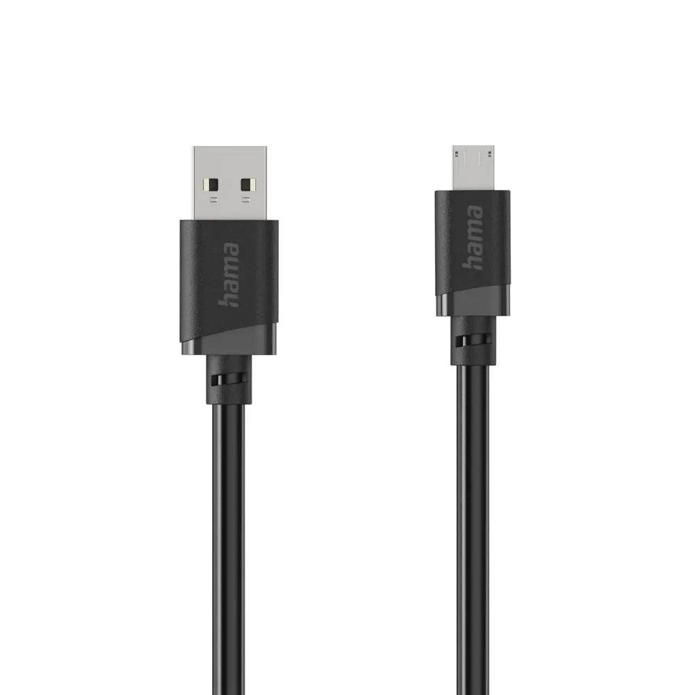USB auf Micro-USB Kabel Ladekabel, USB-A - Micro-USB, 3 m, Schwarz (00201805)