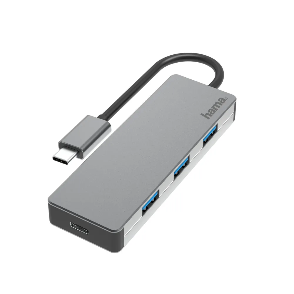 USB-C-Hub, 4 Ports, USB 3.2 Gen2, 10 Gbit/s, Alu (00200105)