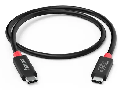 USB-C-Kabel, E-Marker, USB4 Gen2, 20 Gbit/s, 5 A, 240 W, 2,00 m (00200788)