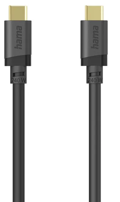 USB-C-Kabel, USB 3.2 Gen1, 5 Gbit/s, 240 W, 1,5 m (00202009)