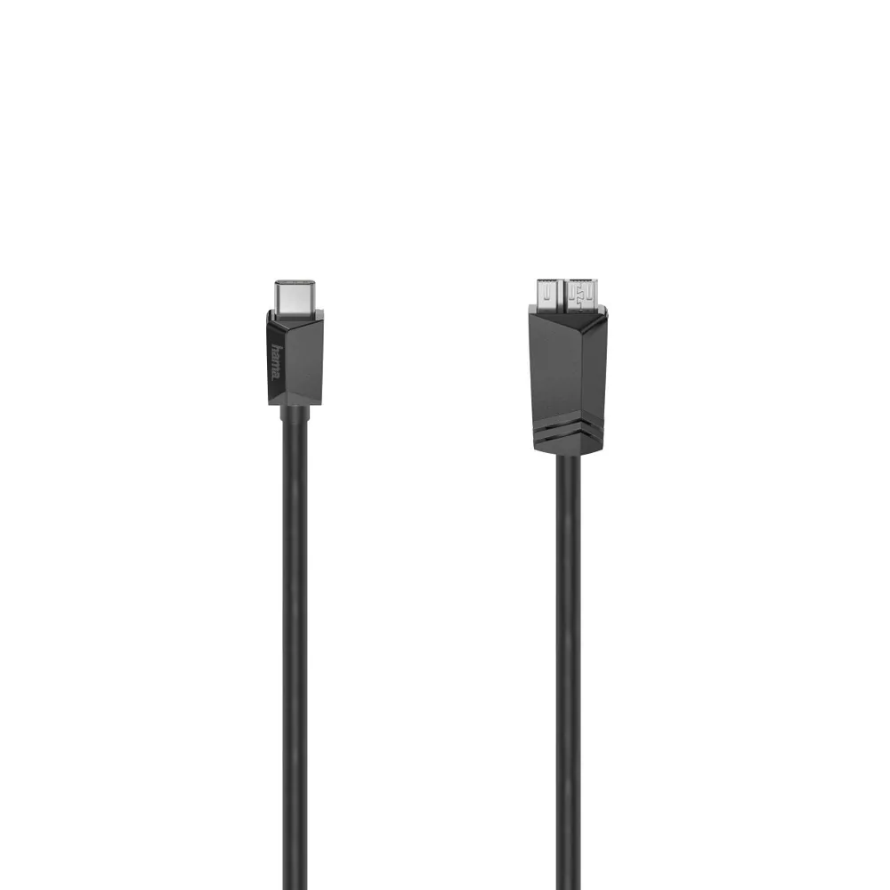 USB-C-Kabel, USB-C-Stecker - Micro-USB-St., USB 3.2 Gen1, 5 Gbit/s, 0,75 m (00200655)