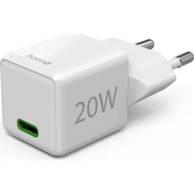USB-C Ladegerät Hama Schnellladegerät Power Delivery 20W Weiß