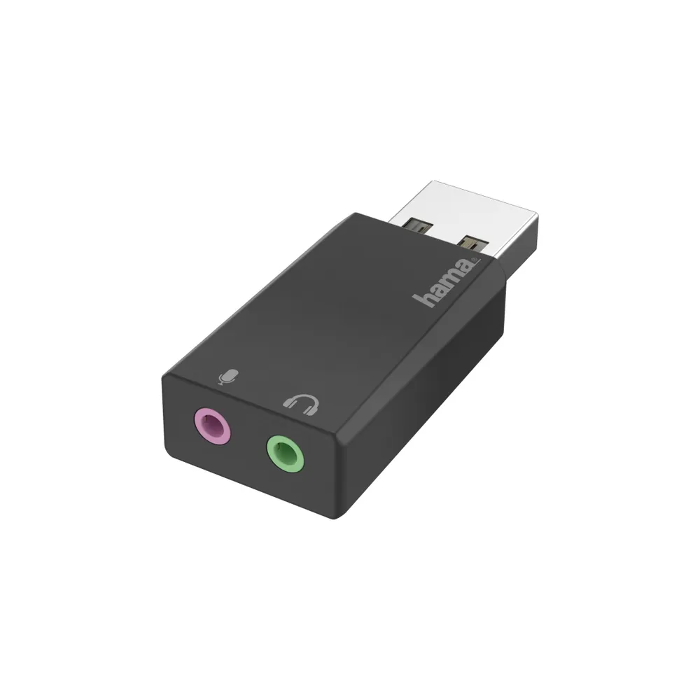 USB-Soundkarte, USB-Stecker - 2x 3,5-mm-Klinke-Buchse, Stereo (00200323)