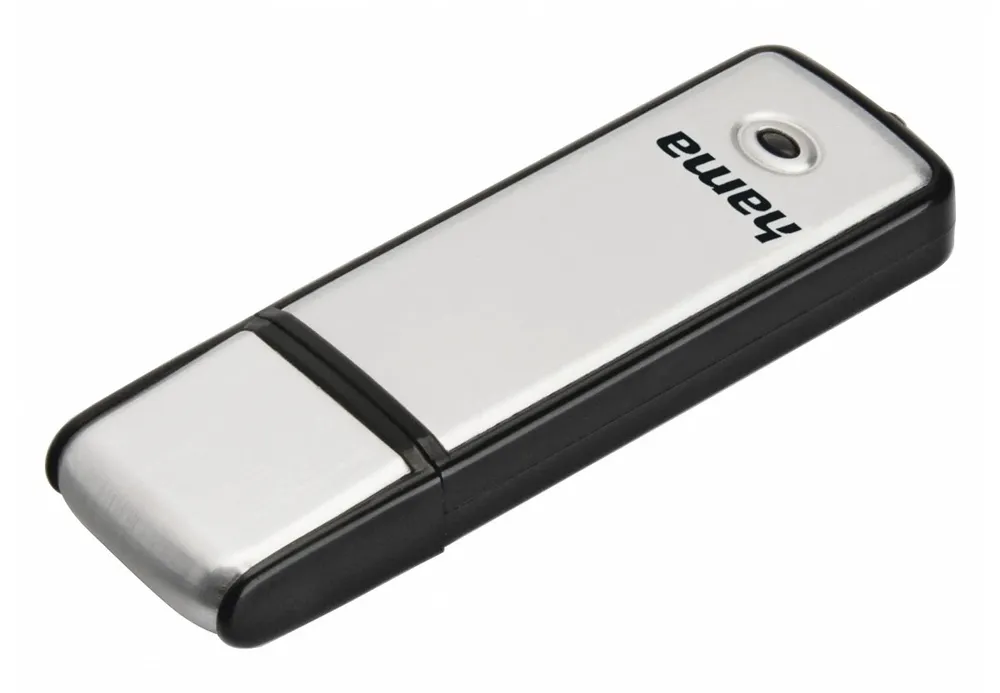 "USB-Stick ""Fancy"", USB 2.0, 128 GB, 15MB/s, Schwarz/Silber (00108074)"