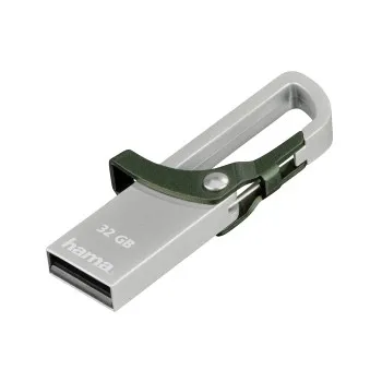 "USB-Stick ""Hook-Style"", USB 2.0, 32 GB, 15MB/s, Grün (00123921)"