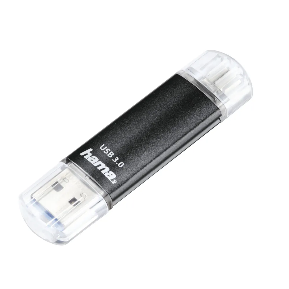 "USB-Stick ""Laeta Twin"", USB 3.0, 64GB, 40MB/s, Schwarz (00181098)"