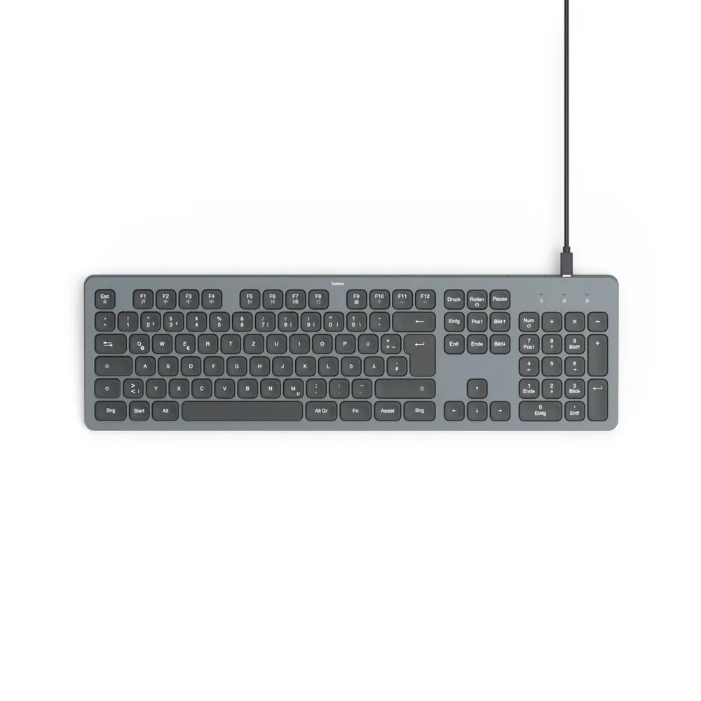 "USB-Tastatur ""CK-400"", beleuchtet, kabelgebunden, Schwarz, QWERTZ DE (00173058)"
