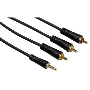 Verbindungskabel, 3,5-mm-Klinken-Stecker 4-pol. - 3 Cinch-Stecker, 1,5 m (00122161)