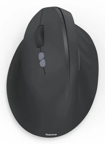 Vertikale, ergonomische Linkshänder-Maus EWM-600L, Multi Device, Schwarz