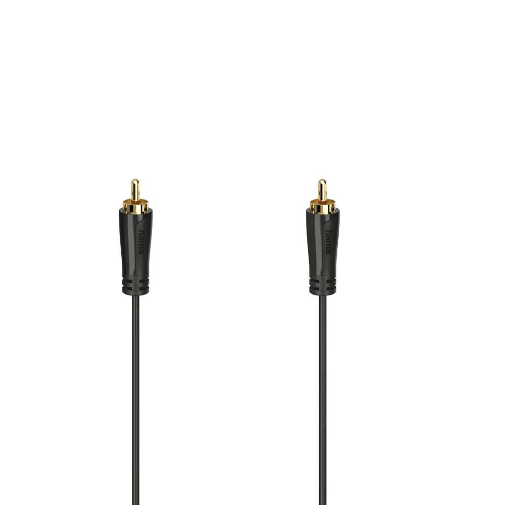 Video-Kabel, Cinch-Stecker - Cinch-Stecker, vergoldet, 1,5 m (00205148)