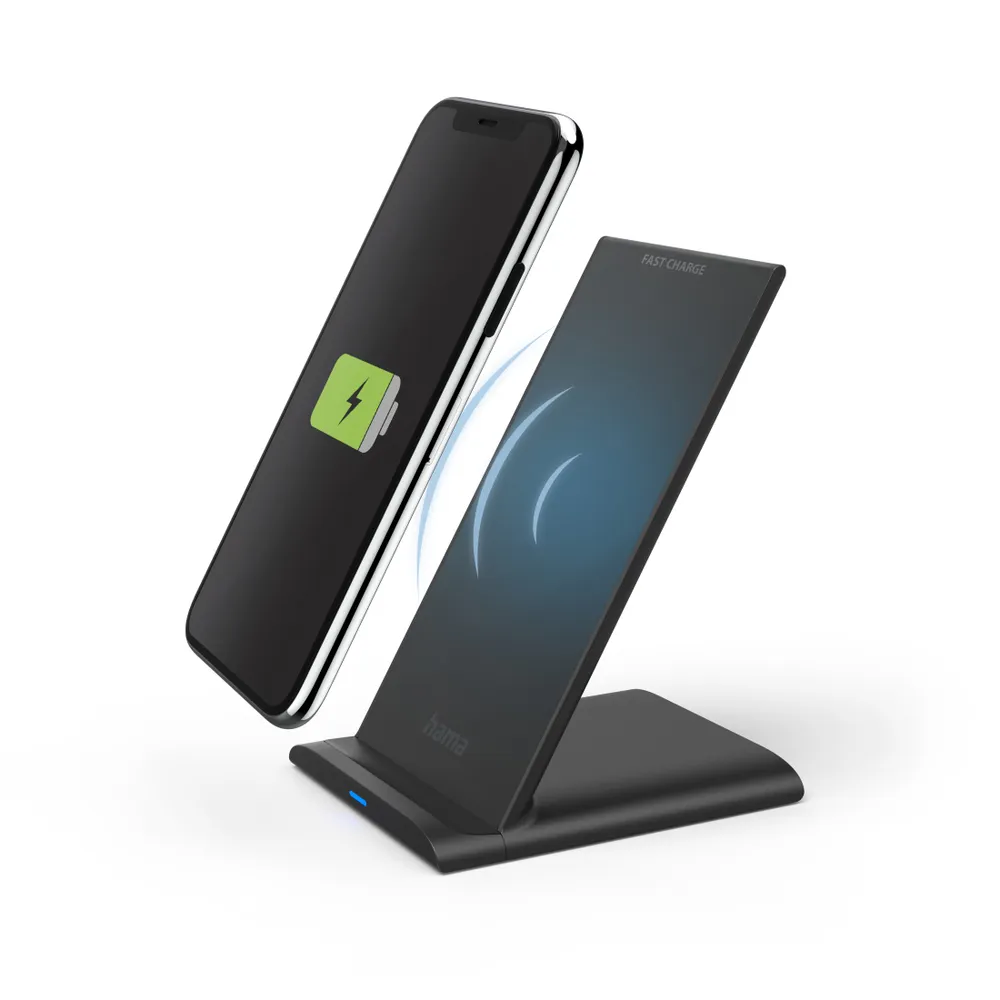 "Wireless Charger ""QI-FC10S"", 10 W, kabelloses Smartphone-Ladepad, Schwarz (00201684)"