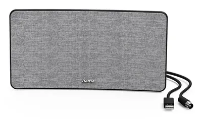 "Zimmerantenne ""Stoff-Design"", DVB-T2, aktiv, Grau/Schwarz (00221087)"