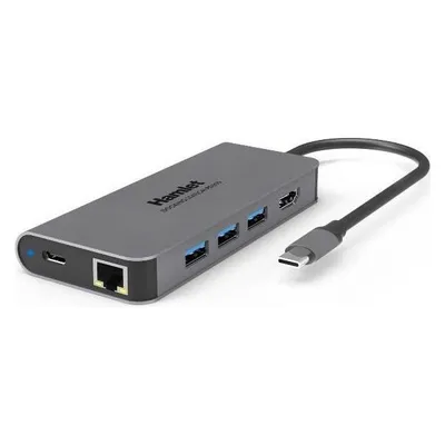 Hamlet HDKC-PD200 Portreplikator und Dockingstation für Notebooks Kabelgebundener USB 3.2 Gen 1 (3.1 Gen