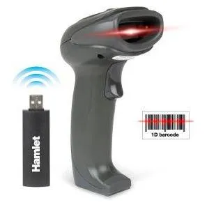 Hamlet HBCS1D10W Barcode-Lesegerät Handlesegerät für Barcodes 1D Laser Schwarz