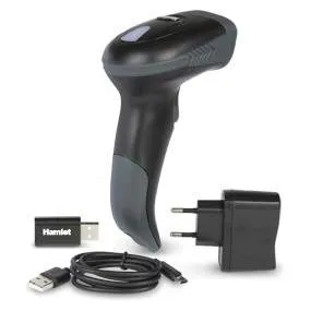 Hamlet HBCS-2D110W Strichcodeleser Handheld 1D/2D CMOS Strichcodeleser Schwarz
