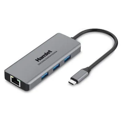 Hamlet HDKC-PD200A Portreplikator und Dockingstation für Notebooks Kabelgebundener USB 3.2 Gen 1 (3.1 Ge