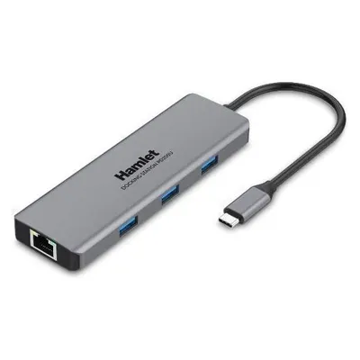 Hamlet HDKC-PD200U Portreplikator und Dockingstation für Notebooks Verkabelter USB 3.2 Gen 1 (3.1 Ge