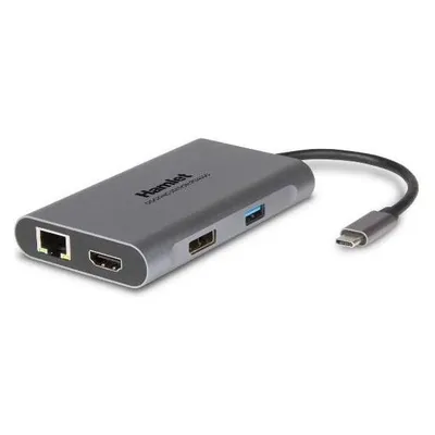 Hamlet HDKC-PD400D Portreplikator und Dockingstation für Notebooks Verkabelter USB 3.2 Gen 1 (3.1 Ge