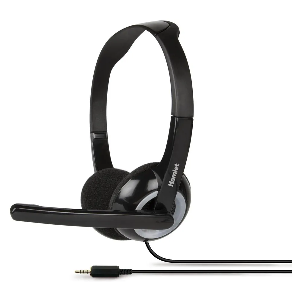 Hamlet Smart Headset Ohrhörer 3,5 mm Anschluss Schwarz, Silber