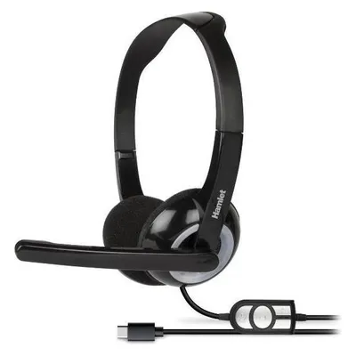 Hamlet HHEADMUS-C Headset & Hörmuschel Wired A Pavilion Musik & Anrufe USB Typ-C Schwarz