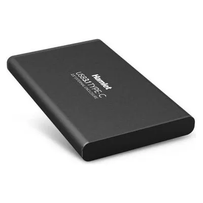 Hamlet USB 3.1 Tyce-C externes Aluminium-Gehäuse für SATA 2.5 Festplattenlaufwerk