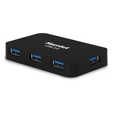 Hamlet 4-Port 5 Gbps Usb 3.0 Hub mit Stromversorgung
