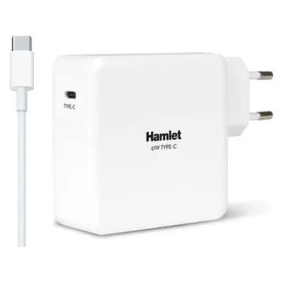 Hamlet 61W Typ-C Ladegerät Universal-Netzteil für Notebooks weiss