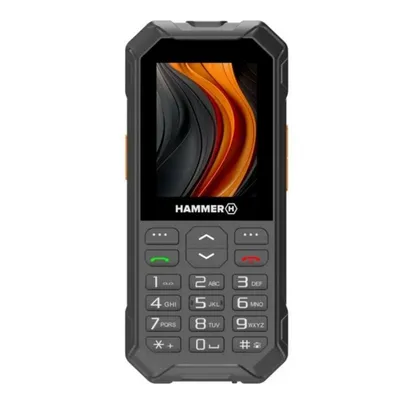 Mobiltelefon Hammer 6 LTE Dual SIM 2,4" IP68 Schwarz Orange 2500 mAh