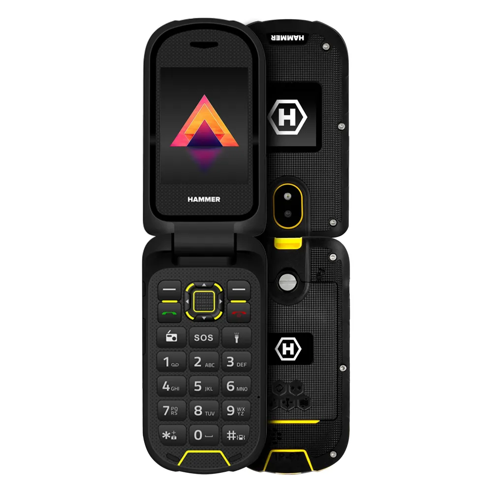 Robustes Hammer Bow 4G LTE Flip-Handy mit 2