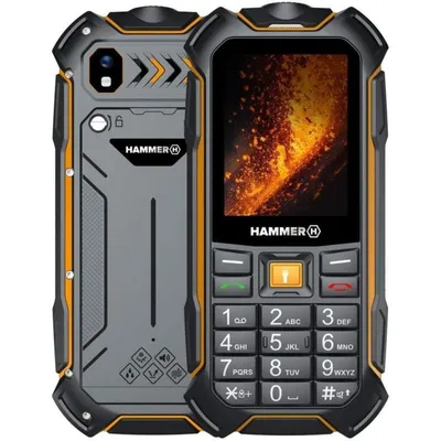 Hammer Boost 2 IP68 LTE 2,4" Display 3500 mAh Schwarz/Orange