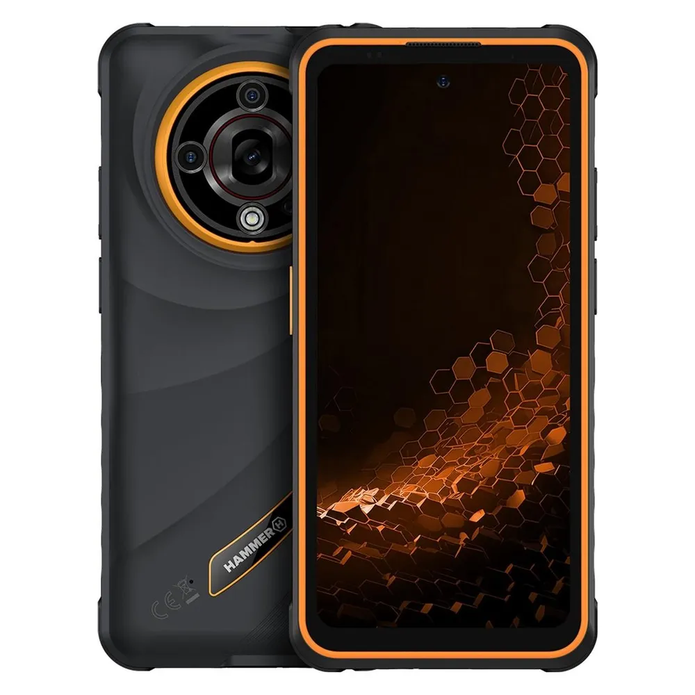 Hammer IRON 6 5G 8GB 256GB 6.56" Schwarz Orange