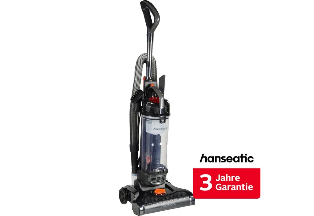 Hanseatic Bürstsauger Auf Knopfdruck leerbar, Freistehfunktion, 400 W, 400 W, beutellos, inkl. 3 Jahre Herstellergarantie