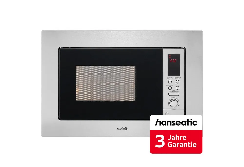 Hanseatic Einbau-Mikrowelle AB820BVX-S0EE, Mikrowelle, inkl. 3 Jahre Herstellergarantie