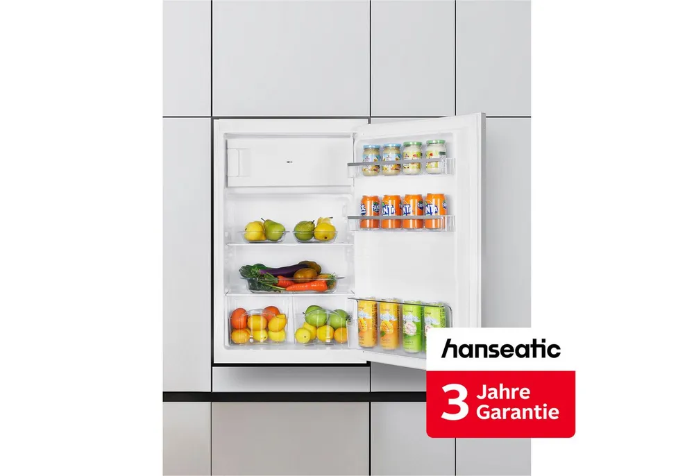 Hanseatic Einbaukühlschrank HEKS8854G4E, 88 cm hoch, 54 cm breit, inkl. 3 Jahre Herstellergarantie
