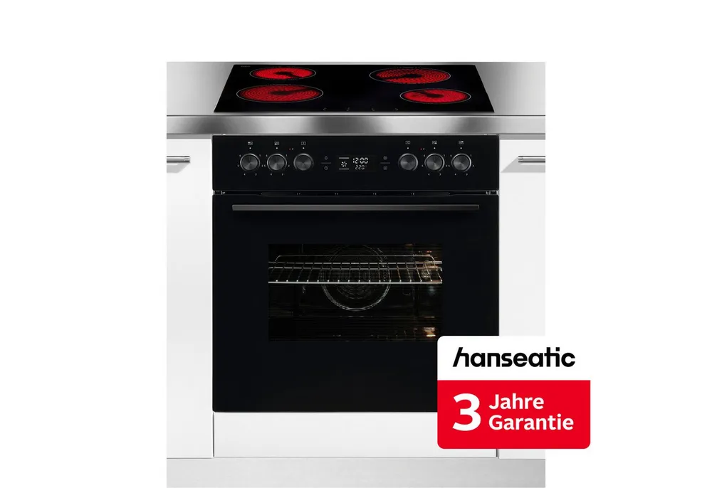 Hanseatic Elektro-Herd-Set HB70AB+HC46CB, inkl. 3 Jahre Herstellergarantie