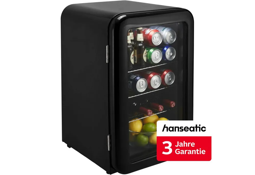 Hanseatic Getränkekühlschrank HBC68ERBH, 68 cm hoch, 44 cm breit, inkl. 3 Jahre Herstellergarantie