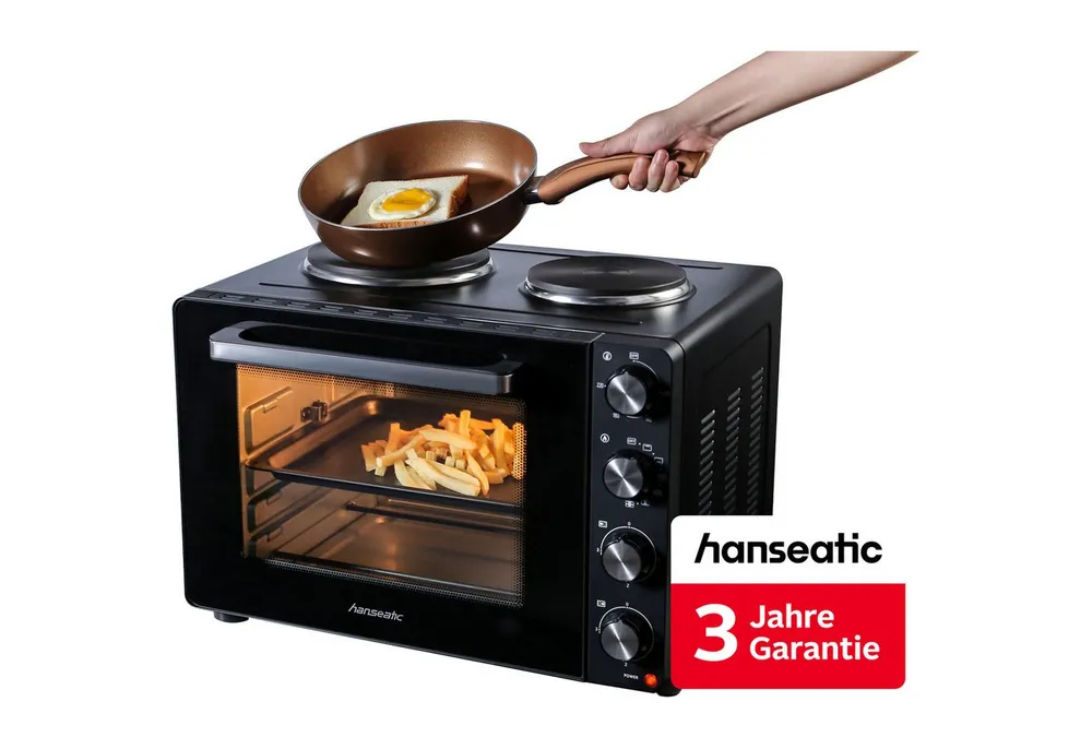 Hanseatic Kleinküche 97530243 HMO366BKB, inkl. 3 Jahre Herstellergarantie