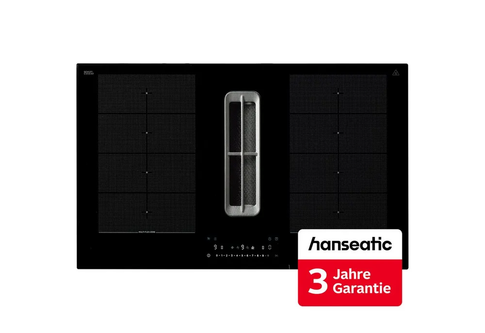 Hanseatic Kochfeld mit Dunstabzug HDI4B9074SB, inkl. 3 Jahre Herstellergarantie
