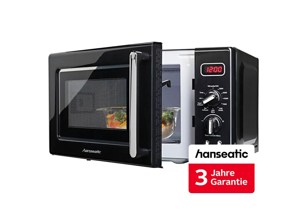 Hanseatic Mikrowelle AG720CE6-PM, Grill, Mikrowelle, 20 l, inkl. 3 Jahre Herstellergarantie