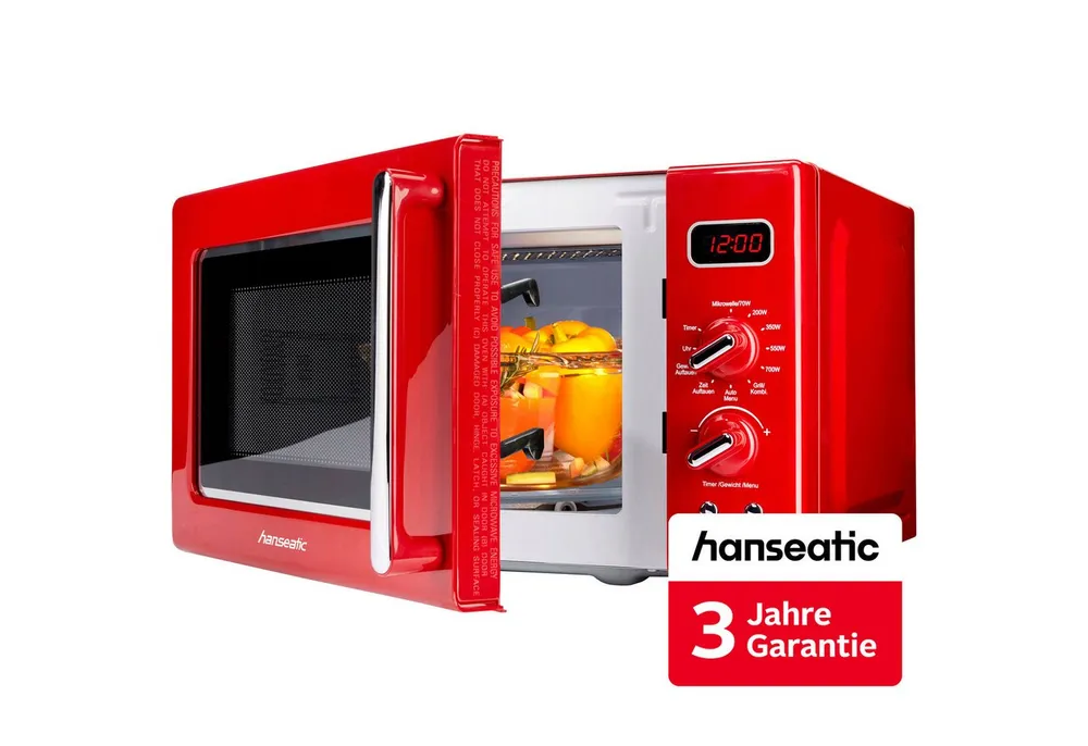 Hanseatic Mikrowelle AG720CE6-PM, Grill, Mikrowelle, 20 l, inkl. 3 Jahre Herstellergarantie
