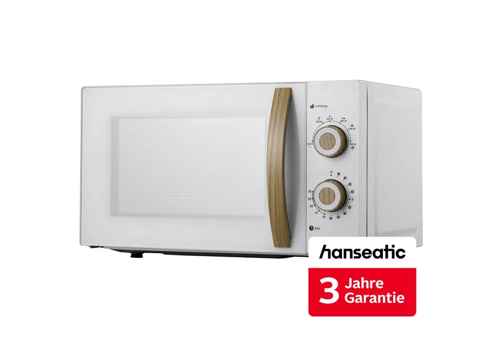 Hanseatic Mikrowelle SMH207WSH-P, weiß, Mikrowelle, 20 l, inkl. 3 Jahre Herstellergarantie
