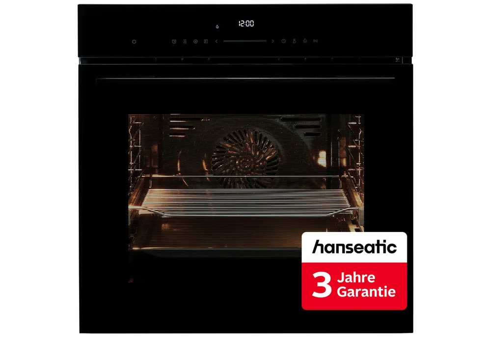 Hanseatic Pyrolyse Backofen HBO7213PA1, Pyrolyse-Selbstreinigung, inkl. 3 Jahre Herstellergarantie