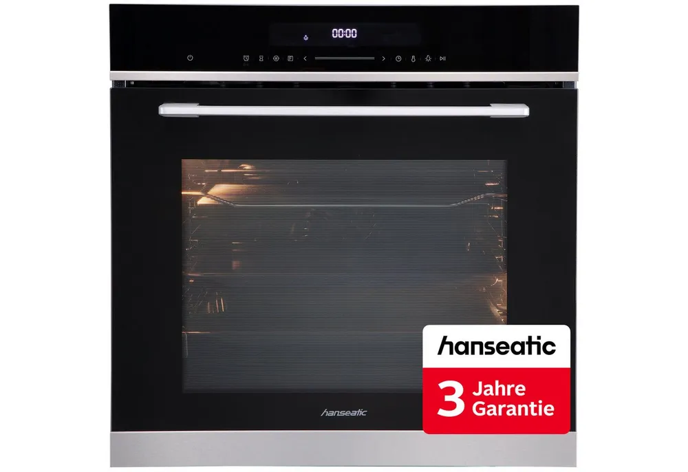 Hanseatic Pyrolyse Backofen HBO7213PA1, Pyrolyse-Selbstreinigung, inkl. 3 Jahre Herstellergarantie