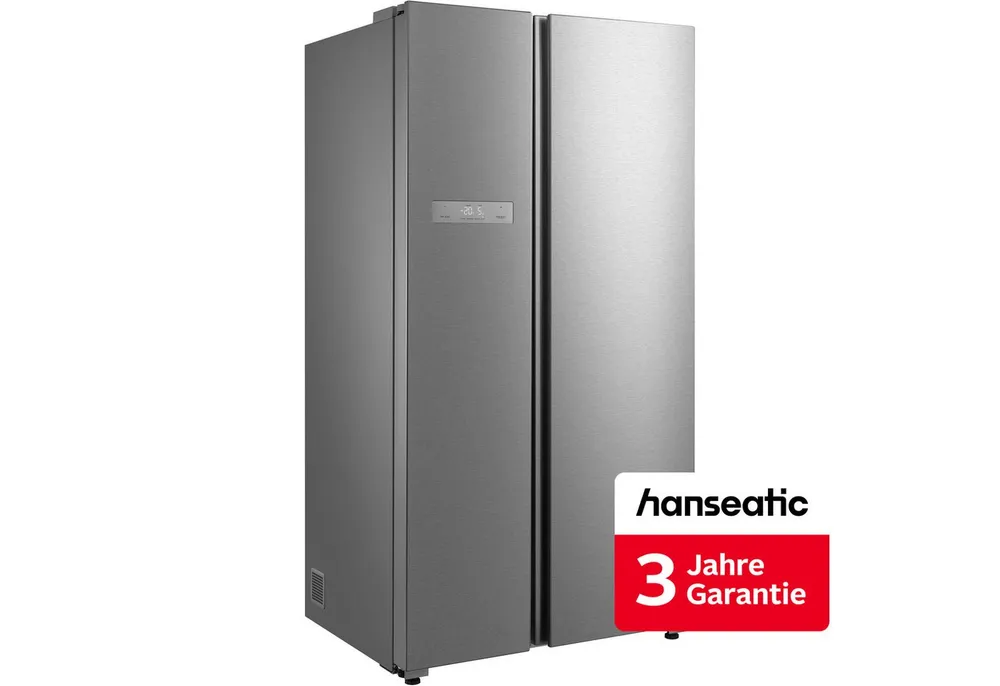 Hanseatic Side-by-Side HSBS17590BI, 179,3 cm hoch, 91 cm breit, inkl. 3 Jahre Herstellergarantie