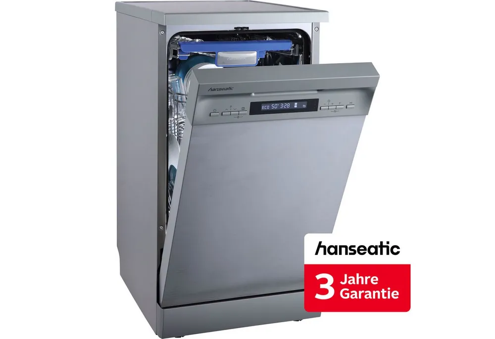 Hanseatic Standgeschirrspüler HG4585C107636RI, 10 Maßgedecke, inkl. 3 Jahre Herstellergarantie